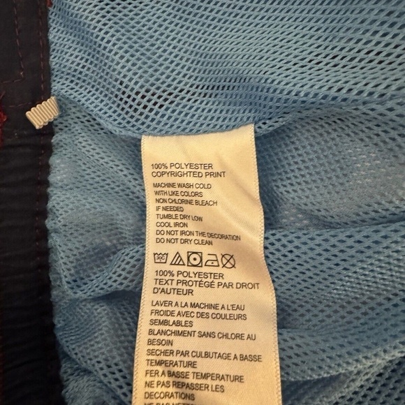 Tommy Bahama Medium Red w/Tropical Print Swimming Trunks - EUC - Picture 5 of 5